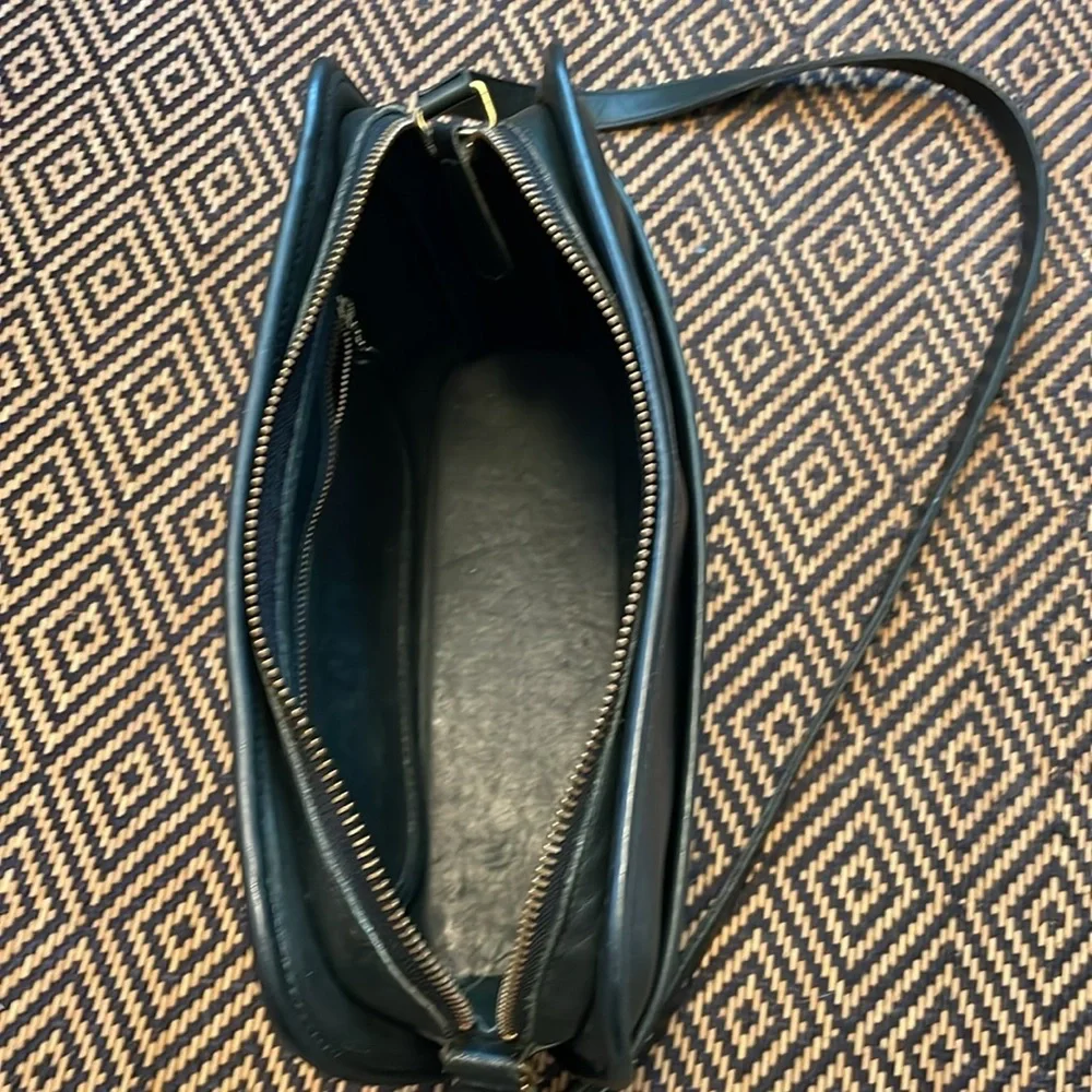 Vintage Coach Oliver bag 9902 FOREST GREEN with brass